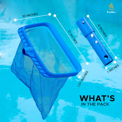 Pool Skimmer Net with Deep Rake & Fine Mesh Frame | EcoNour Pool Nets