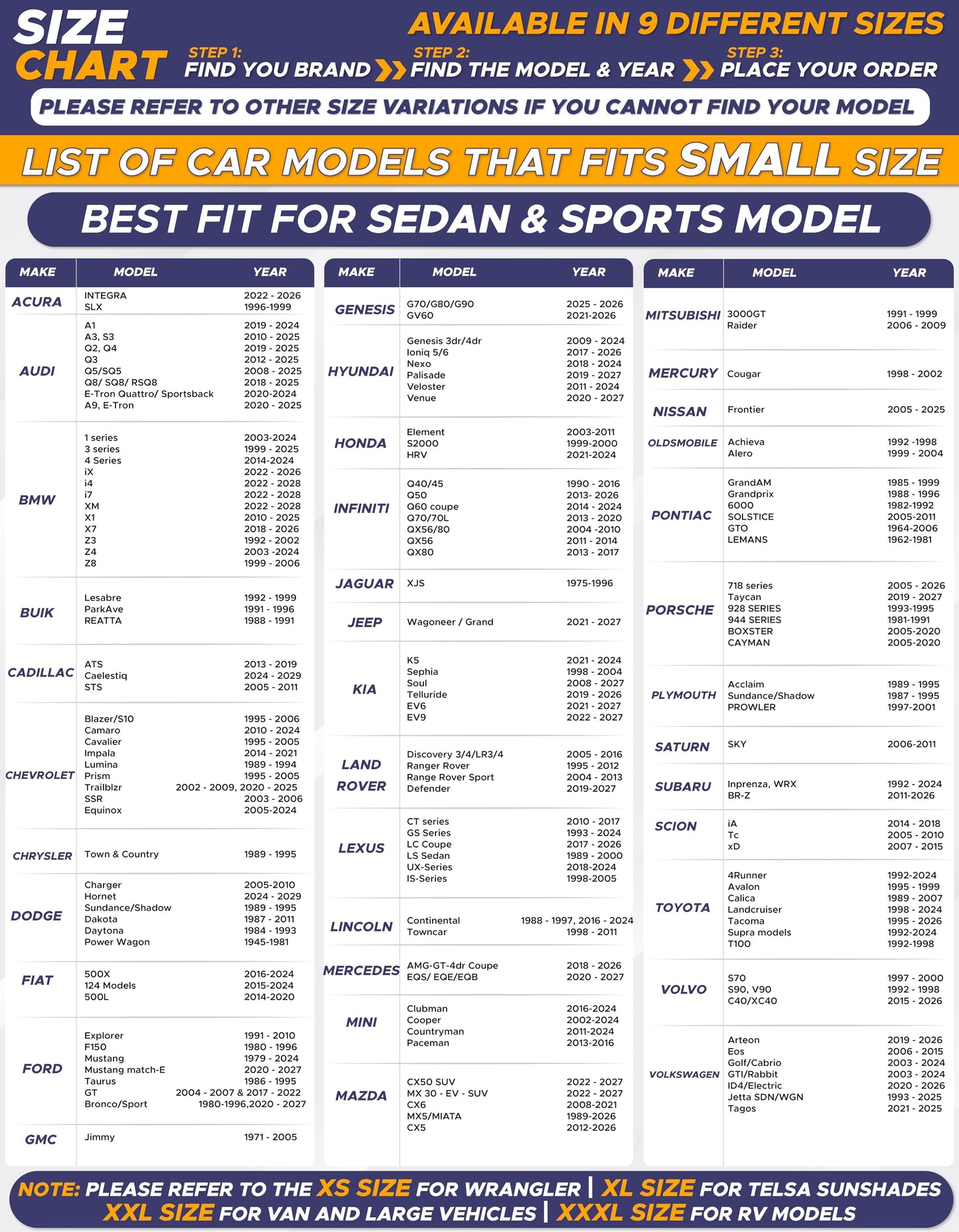 Car Windshield Sunshade with Mirror Cut Small (59"x29") | EcoNour 240T