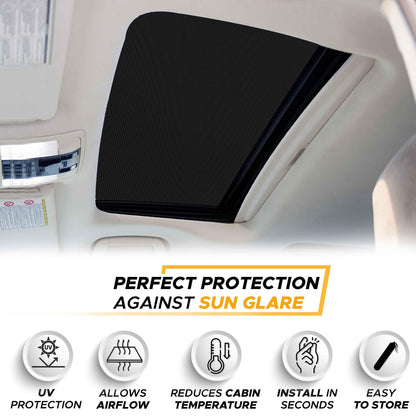 Car Sunroof Sunshade Cover (38x24) | EcoNour Magnetic Mesh Cover