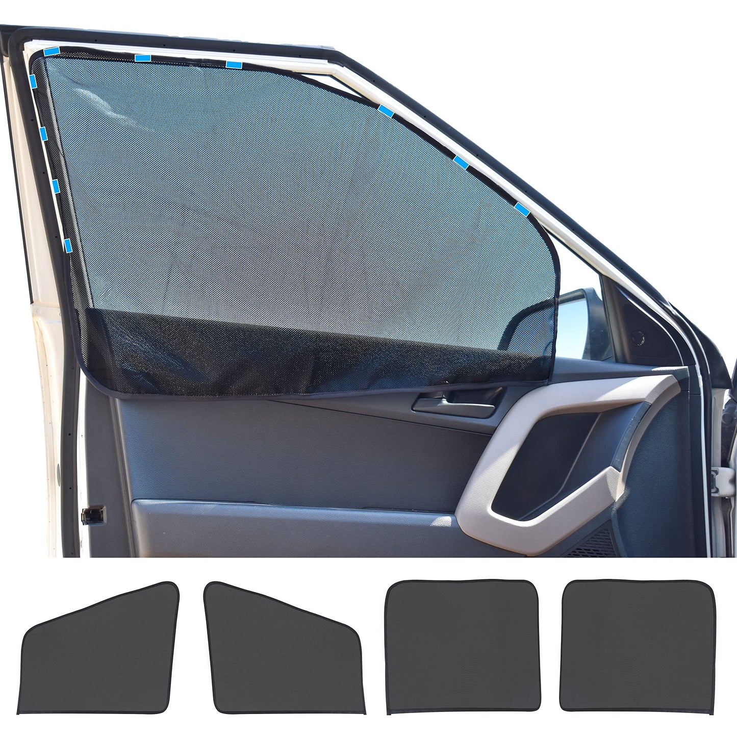 Magnetic Car Side Window Sunshade 4 Pack | EcoNour Baby Protection