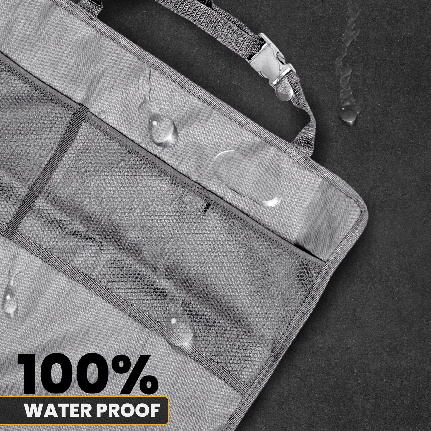 Back Seat Protector 2-Pack for Kids Feet (Grey) | EcoNour Car Kick Mat