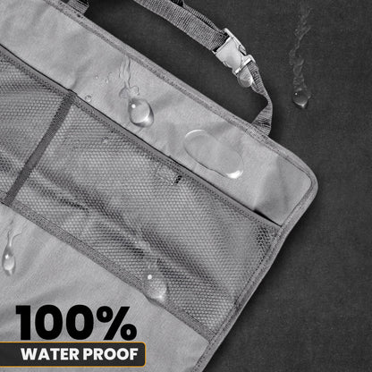 Back Seat Protector 2-Pack for Kids Feet (Grey) | EcoNour Car Kick Mat