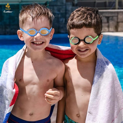 Swimming Goggles For Kids (2 Pack) | EcoNour Anti-Fog Goggles for Kids