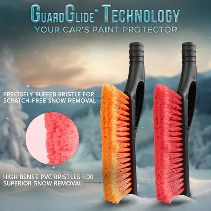 Car Snow Brush and Ice Scraper (2 Pack) 27" Size | EcoNour