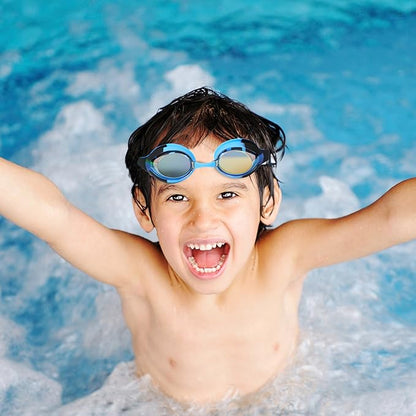 Kids Swim Goggles (2 Pack) | EcoNour Goggles for Toddler Age 3-12