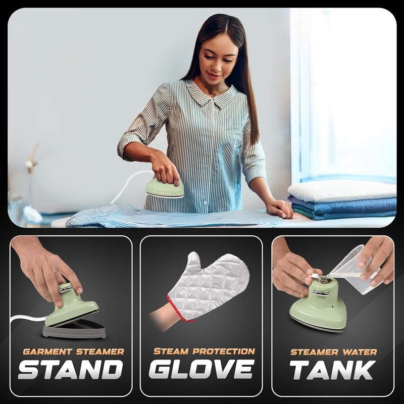 Mini Travel Iron With Steam For Clothes | EcoNour Portable Handheld