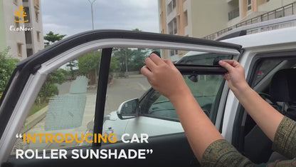 Retractable Car Window Shades (4 Pack) for Kids 15"x17" | EcoNour