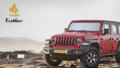 Jeep Windshield Sunshade X-Small (60"x21") | EcoNour UV Protection